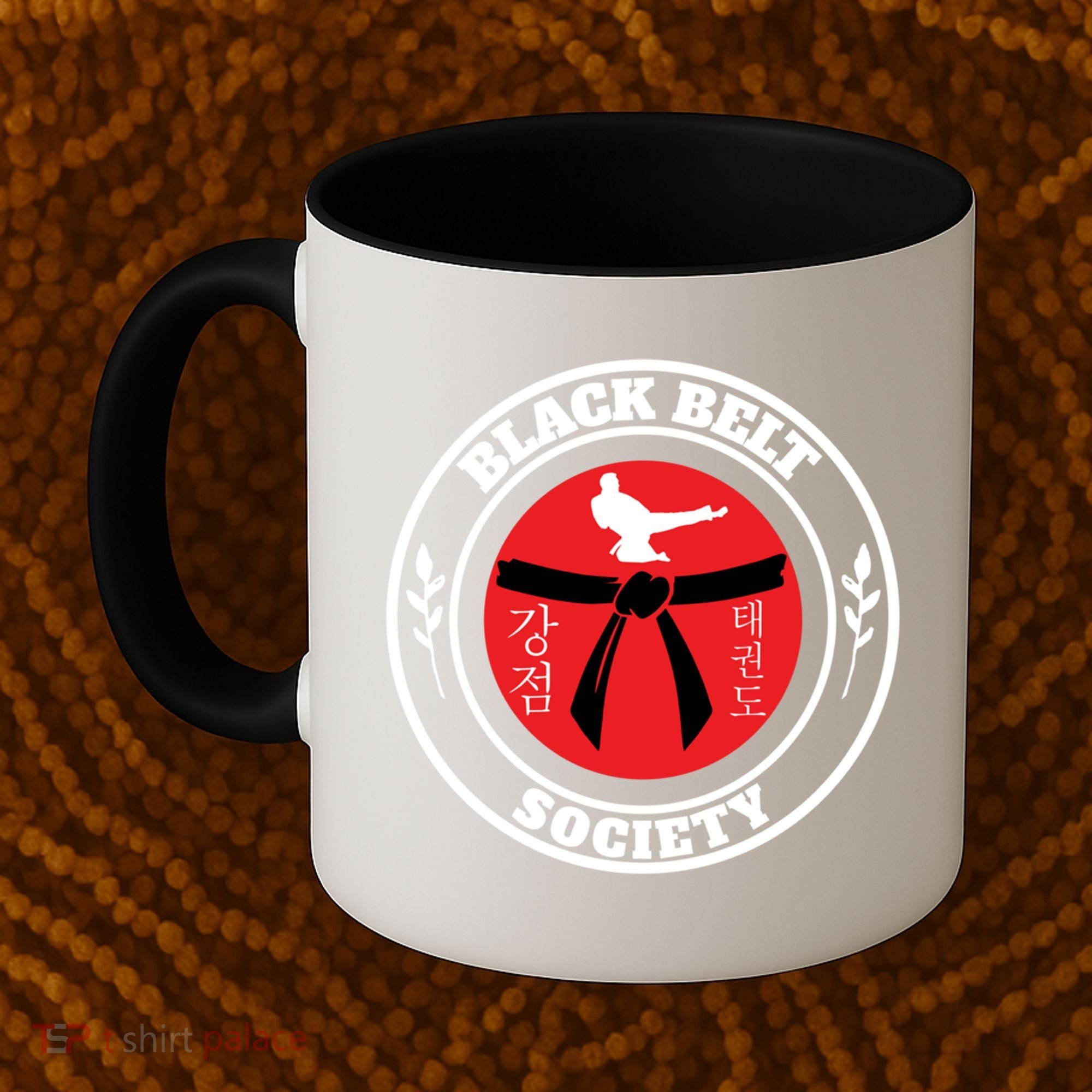 Tkd Korean Martial Arts Tae Kwon Do Fighter Black Belt Funny Gift Coffee Mug
