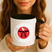 Tkd Korean Martial Arts Tae Kwon Do Fighter Black Belt Funny Gift Coffee Mug thumb 3