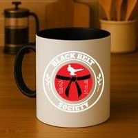 Tkd Korean Martial Arts Tae Kwon Do Fighter Black Belt Funny Gift Coffee Mug thumb 4
