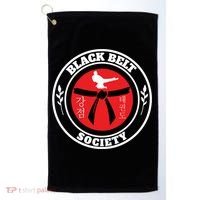 Tkd Korean Martial Arts Tae Kwon Do Fighter Black Belt Funny Gift Golf Towel thumb 0