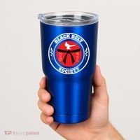 Tkd Korean Martial Arts Tae Kwon Do Fighter Black Belt Funny Gift Tumbler thumb 2