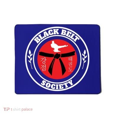 Tkd Korean Martial Arts Tae Kwon Do Fighter Black Belt Funny Gift Mousepad