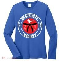 Tkd Korean Martial Arts Tae Kwon Do Fighter Black Belt Funny Gift Women's Long Sleeve Shirt thumb 0