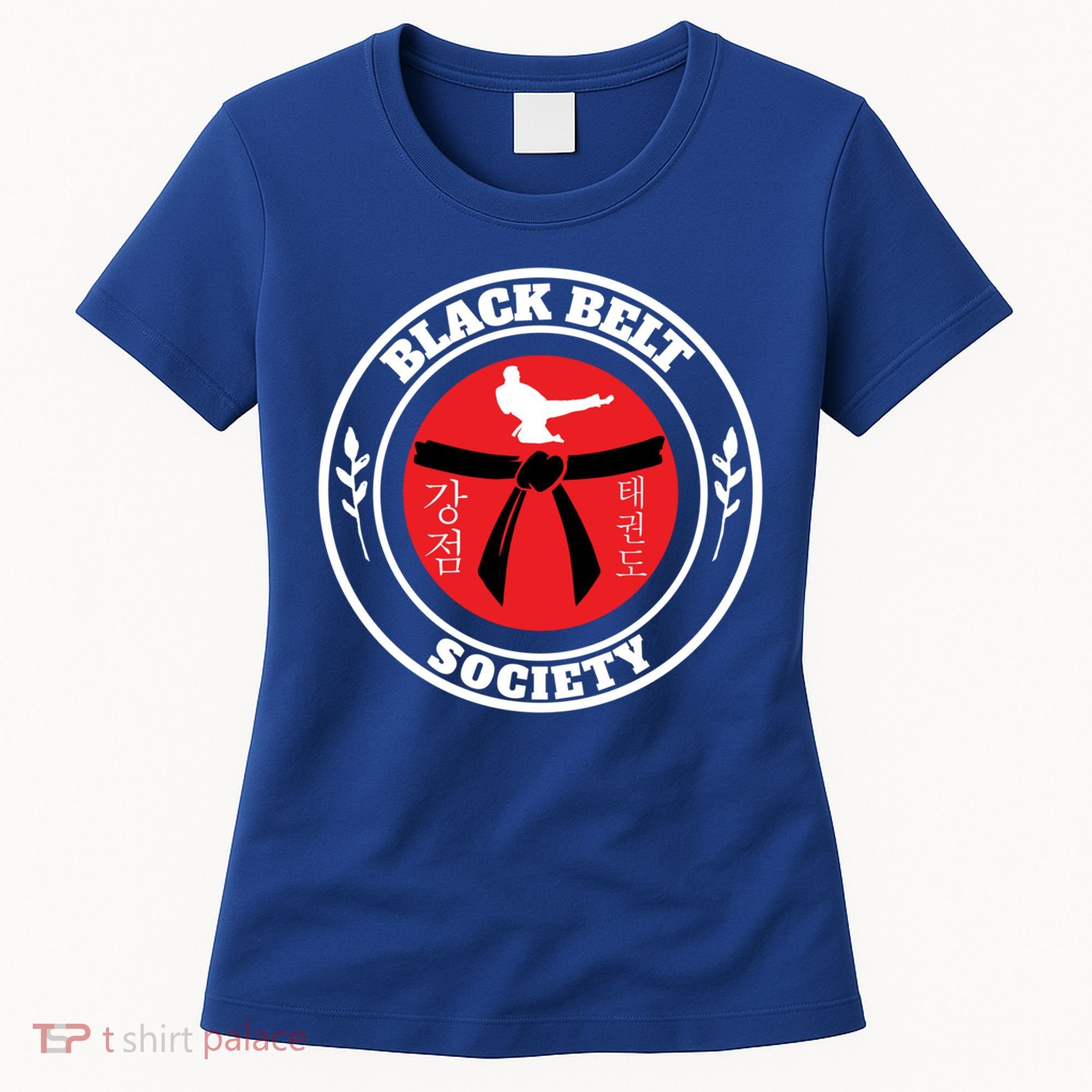 Tkd Korean Martial Arts Tae Kwon Do Fighter Black Belt Funny Gift Women's T-Shirt