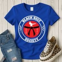 Tkd Korean Martial Arts Tae Kwon Do Fighter Black Belt Funny Gift Women's T-Shirt thumb 3