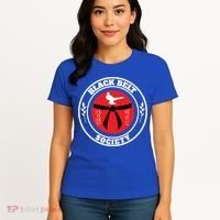 Tkd Korean Martial Arts Tae Kwon Do Fighter Black Belt Funny Gift Women's T-Shirt thumb 4