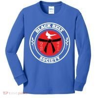 Tkd Korean Martial Arts Tae Kwon Do Fighter Black Belt Funny Gift Kids Long Sleeve Shirt thumb 0