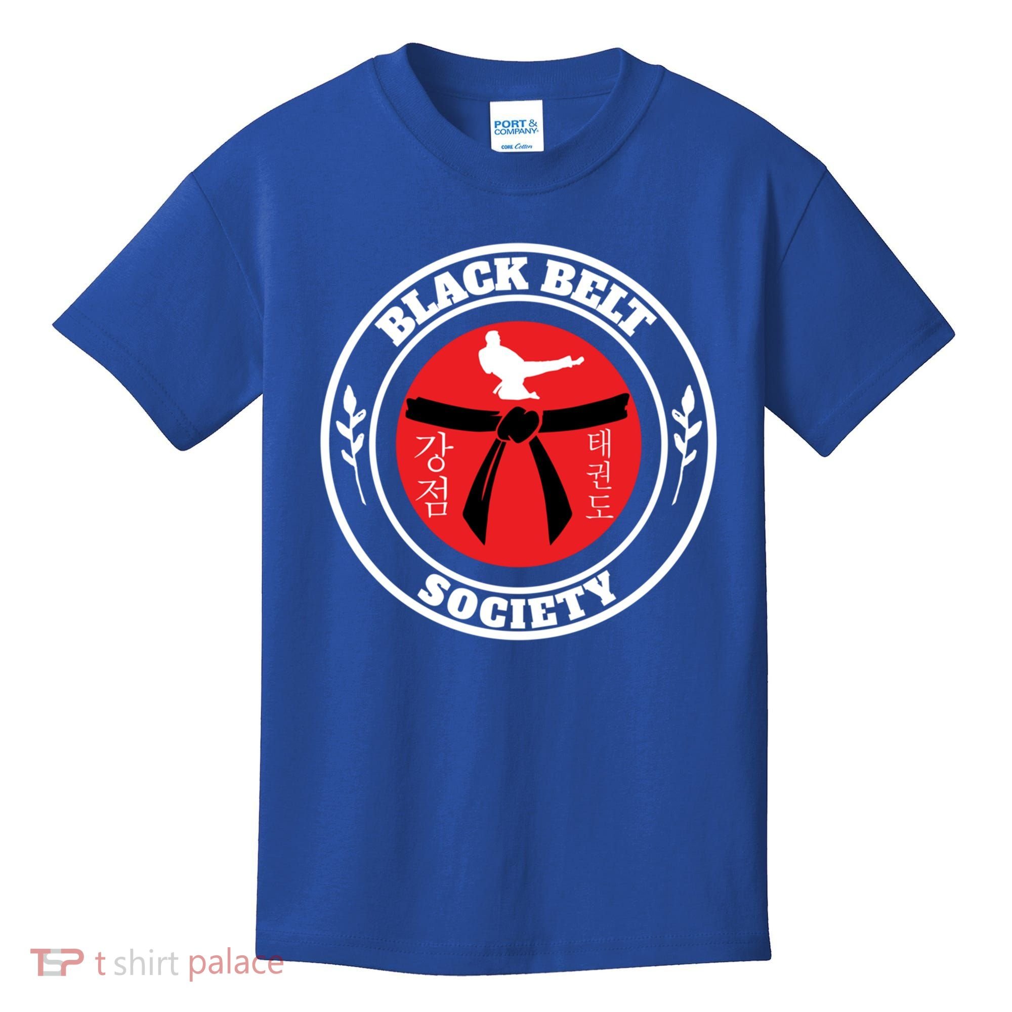 Tkd Korean Martial Arts Tae Kwon Do Fighter Black Belt Funny Gift Kids T-Shirt