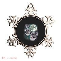 Three Koala Moon Cute Quirky Meme Howling Wildlife Koala Ornament thumb 0