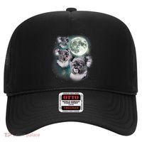 Three Koala Moon Cute Quirky Meme Howling Wildlife Koala Hat thumb 0