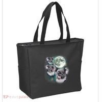 Three Koala Moon Cute Quirky Meme Howling Wildlife Koala Tote Bag thumb 2