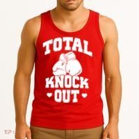Total Knock Out Boxing Cute Gift Tank Top thumb 3