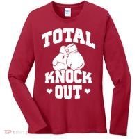 Total Knock Out Boxing Cute Gift Women's Long Sleeve Shirt thumb 0