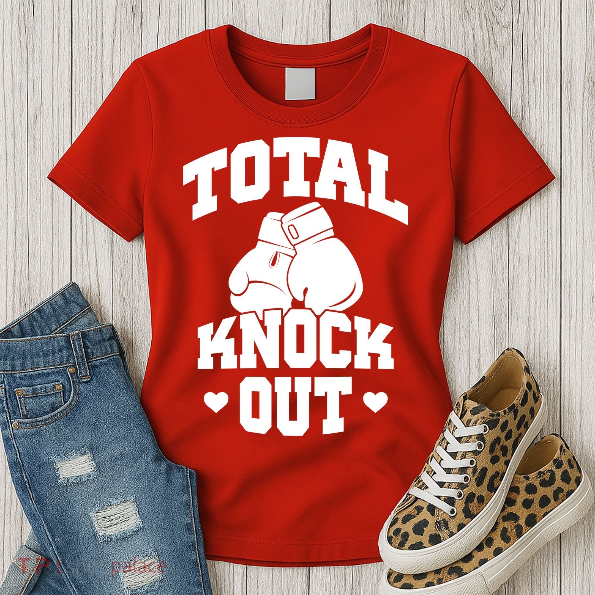 Total Knock Out Boxing Cute Gift Women's T-Shirt