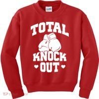 Total Knock Out Boxing Cute Gift Kids Sweatshirt thumb 0
