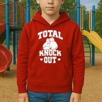 Total Knock Out Boxing Cute Gift Kids Hoodie thumb 2