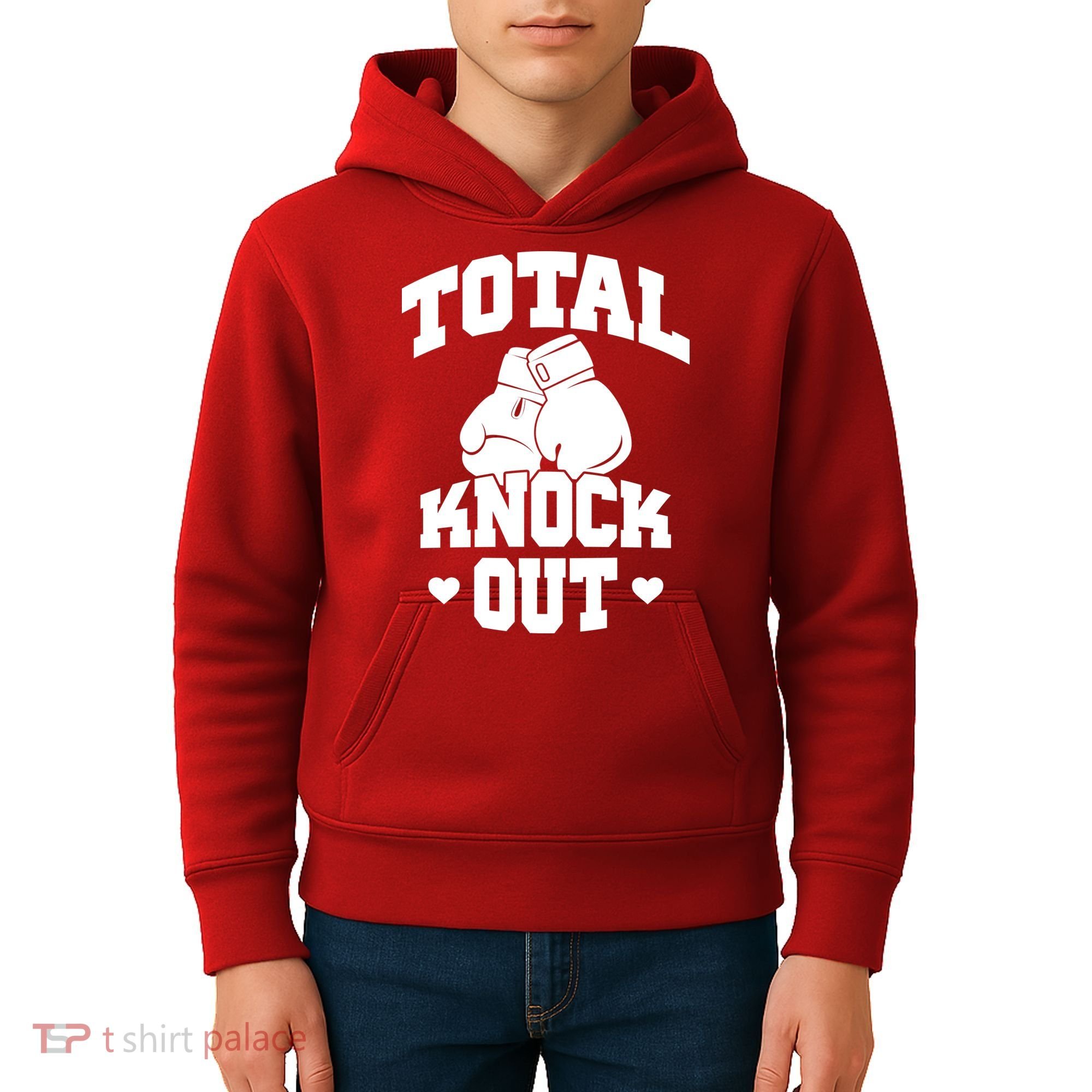 Total Knock Out Boxing Cute Gift Kids Hoodie