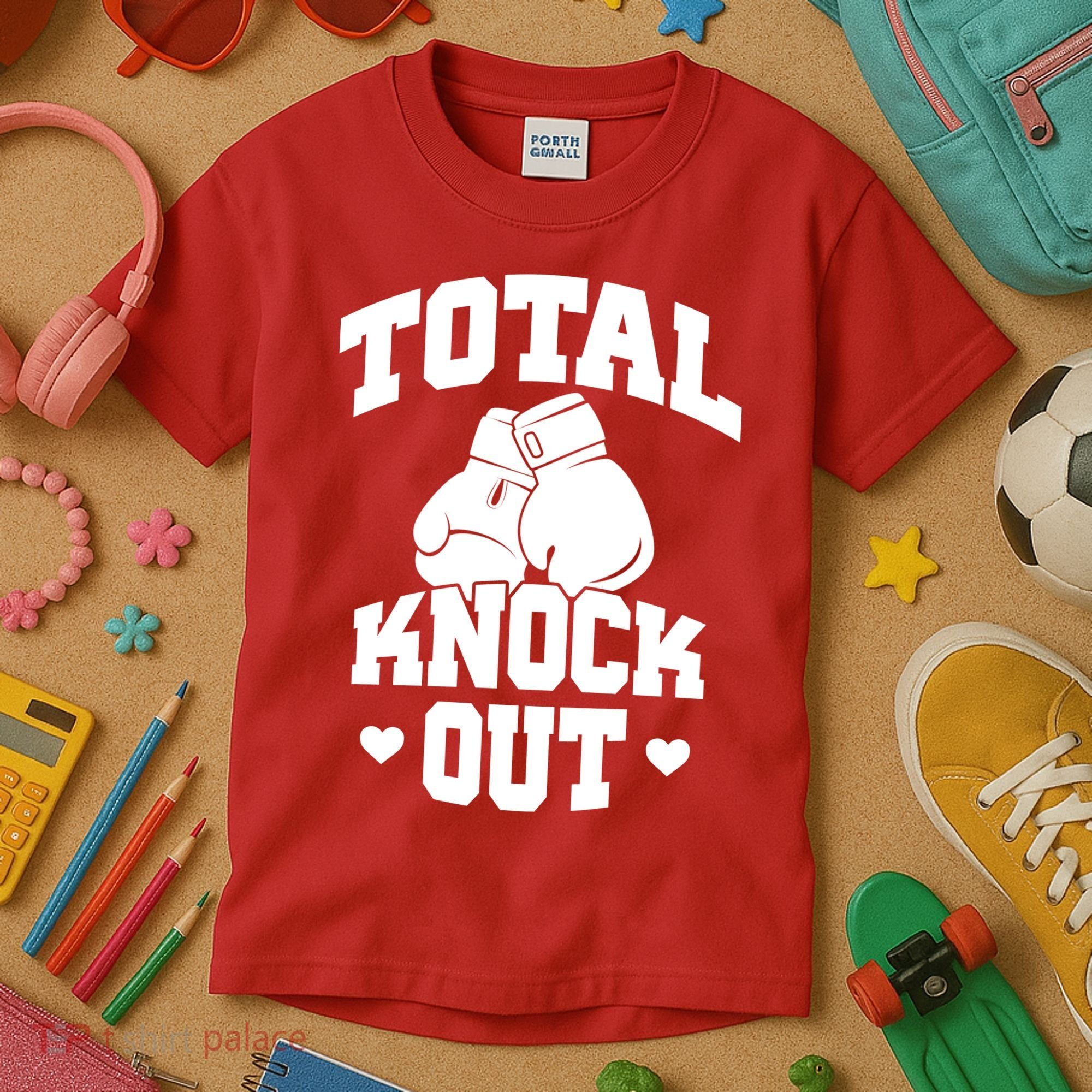 Total Knock Out Boxing Cute Gift Kids T-Shirt