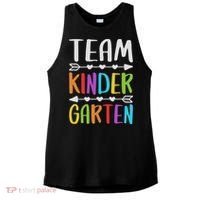 Team Kindergarten Teacher Back To School Ladies PosiCharge Tri-Blend Wicking Tank thumb 0