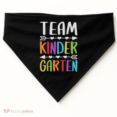 Team Kindergarten Teacher Back To School USA-Made Doggie Bandana