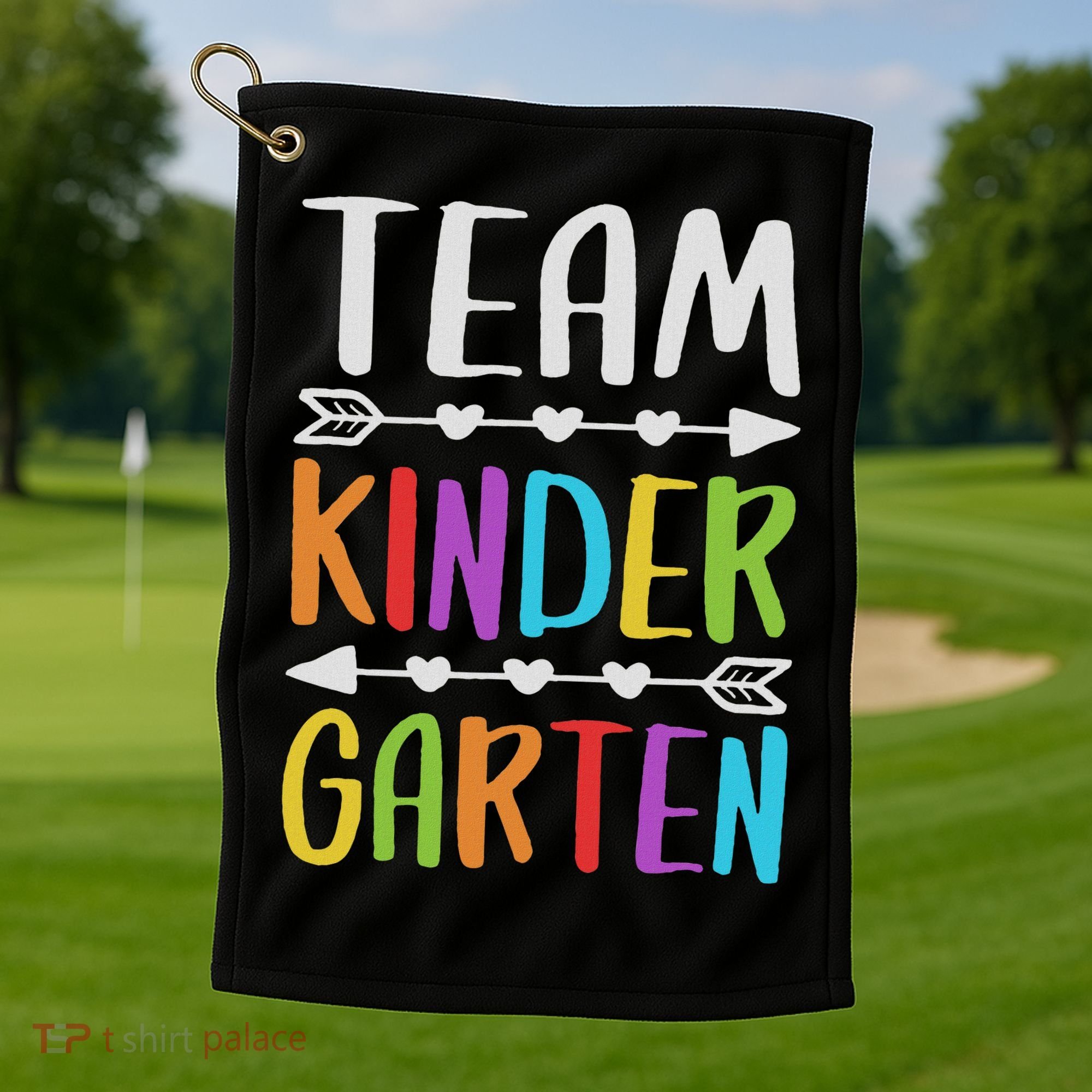 Team Kindergarten Teacher Back To School Golf Towel