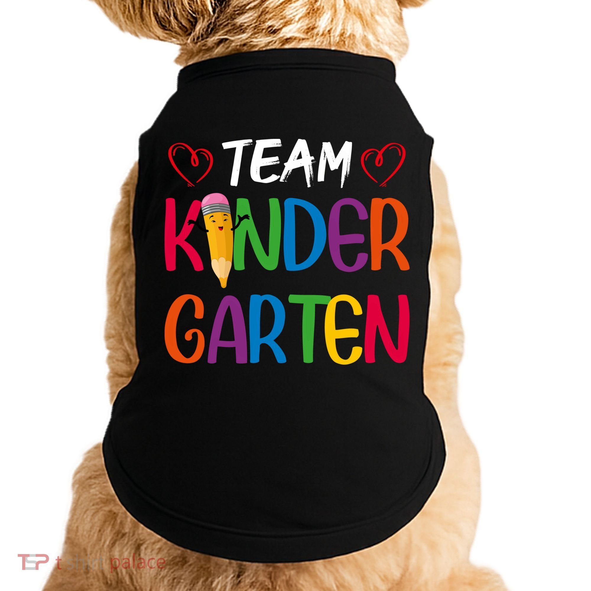 Team Kindergarten Teachers Funny Kindergarten Teacher Gift Doggie Tank