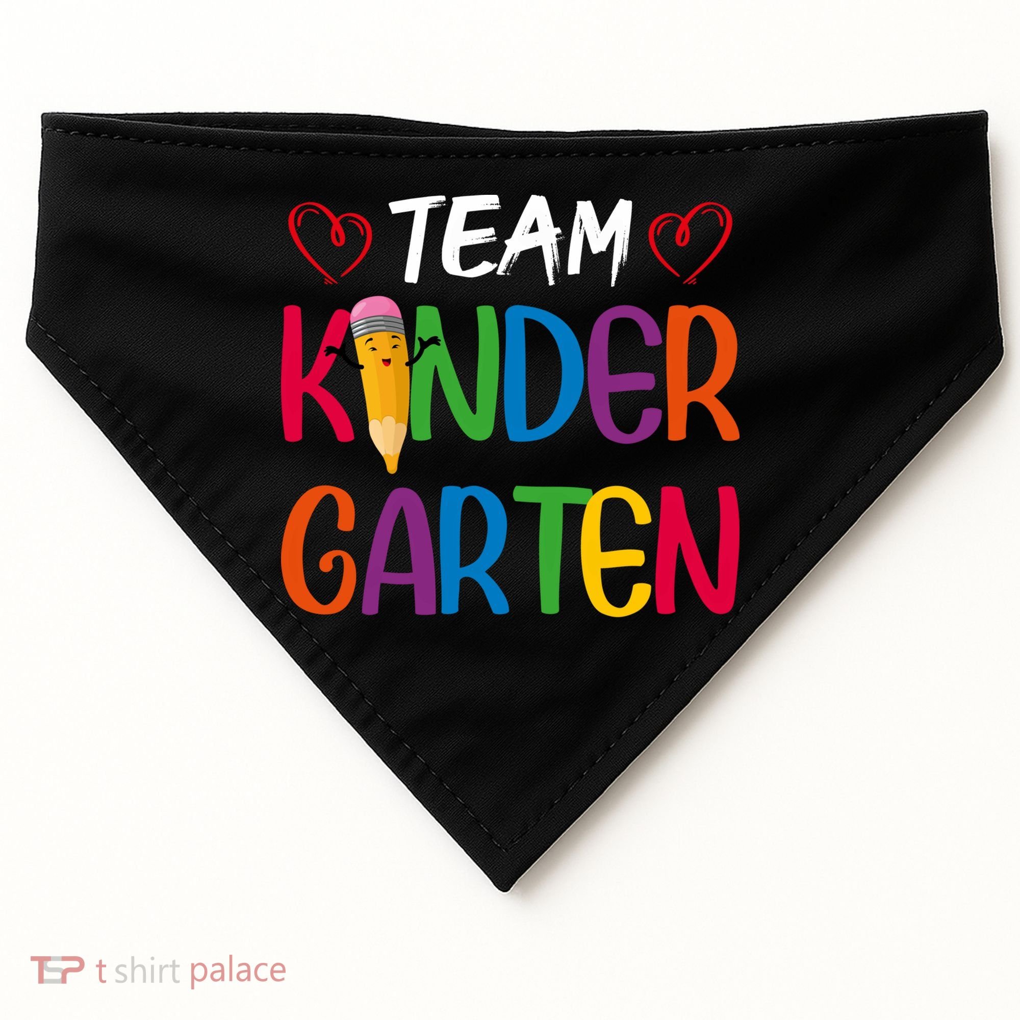 Team Kindergarten Teachers Funny Kindergarten Teacher Gift USA-Made Doggie Bandana