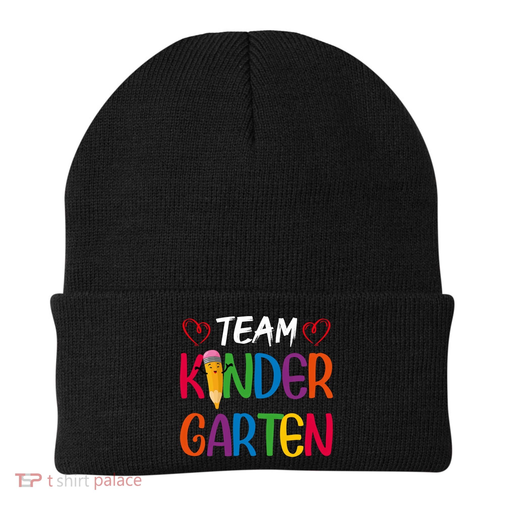 Team Kindergarten Teachers Funny Kindergarten Teacher Gift Beanie