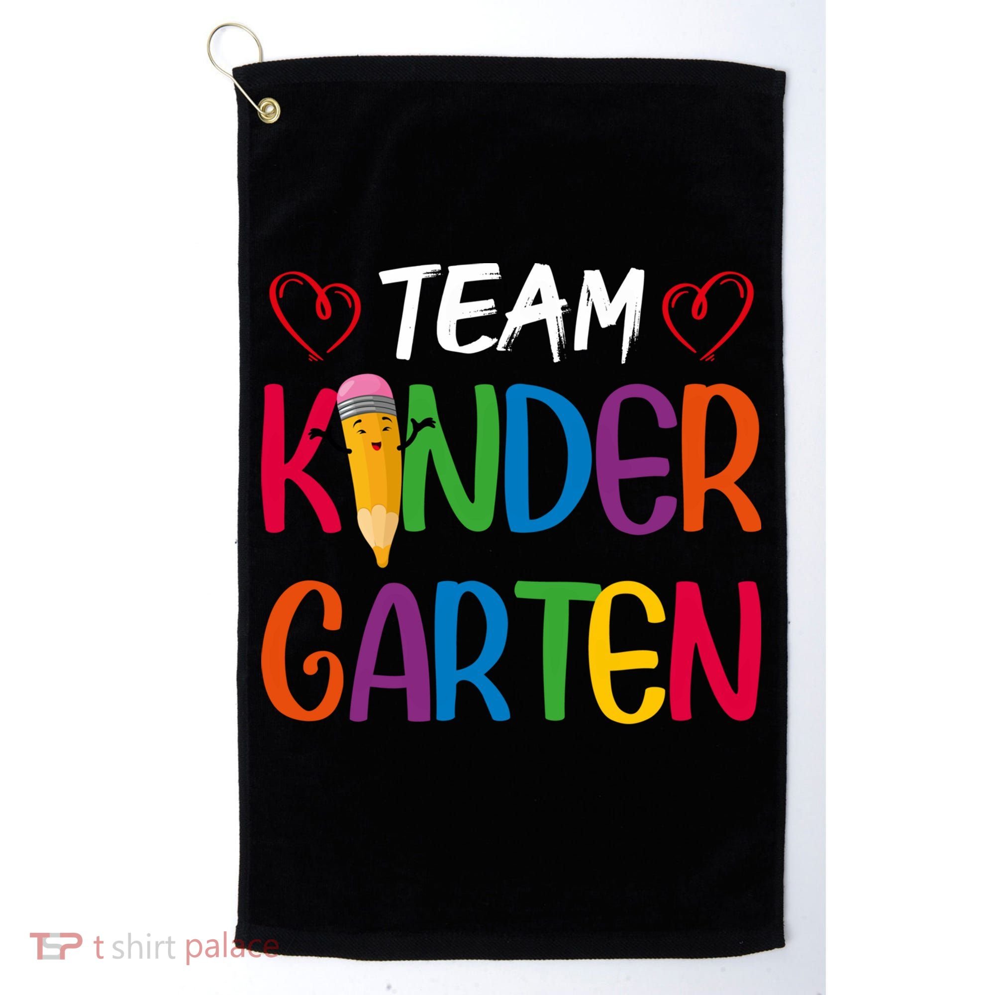 Team Kindergarten Teachers Funny Kindergarten Teacher Gift Golf Towel