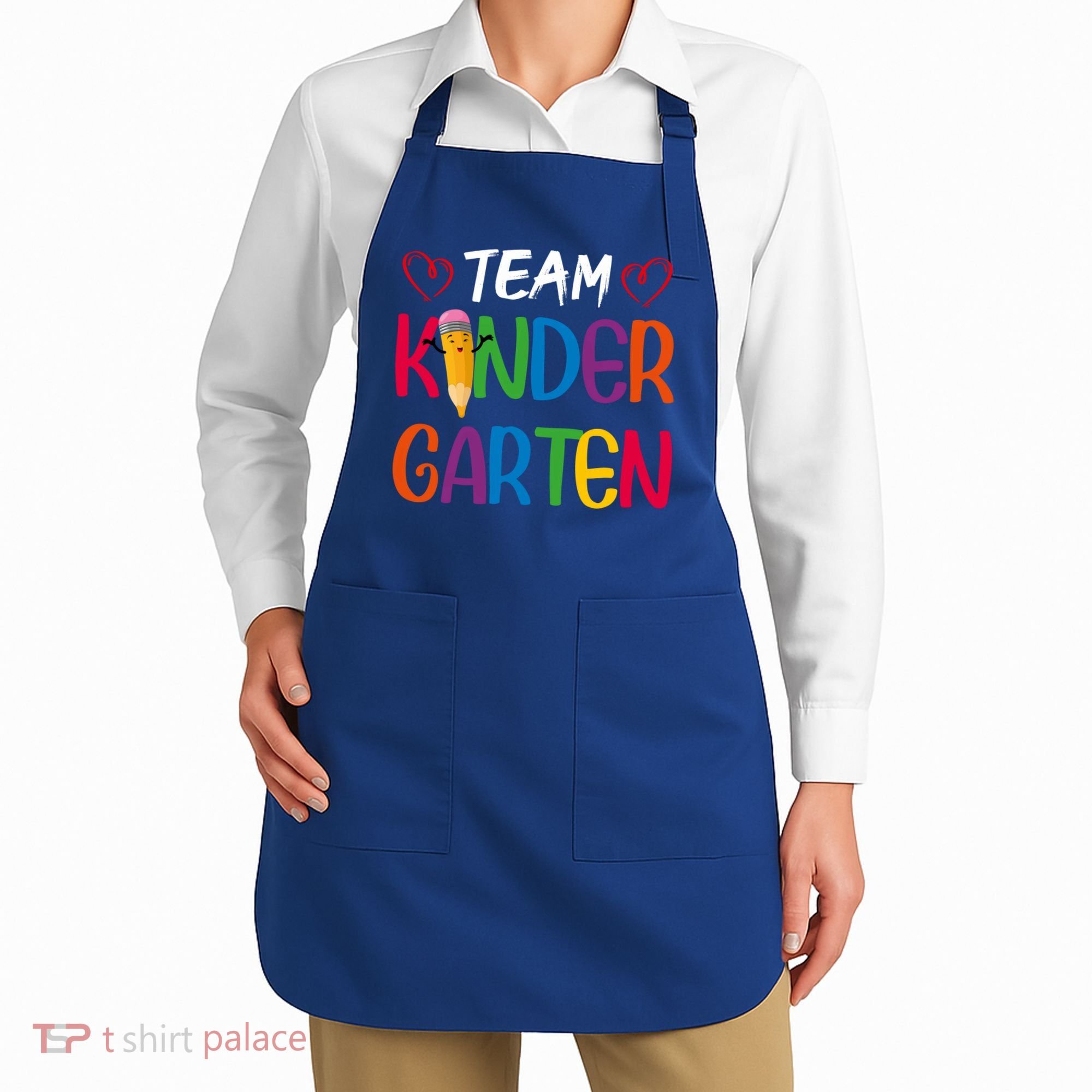 Team Kindergarten Teachers Funny Kindergarten Teacher Gift Apron