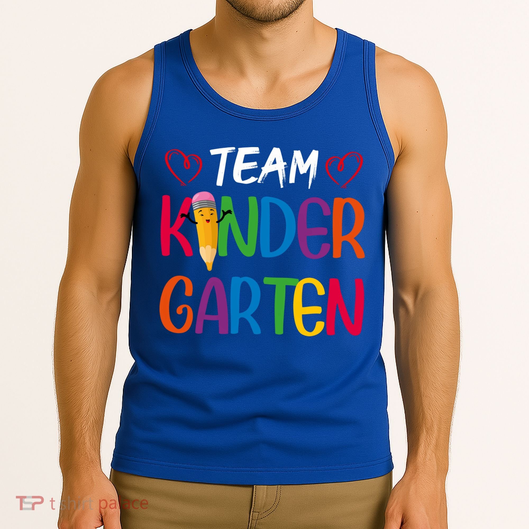 Team Kindergarten Teachers Funny Kindergarten Teacher Gift Tank Top