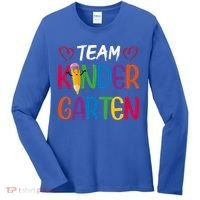 Team Kindergarten Teachers Funny Kindergarten Teacher Gift Women's Long Sleeve Shirt thumb 0
