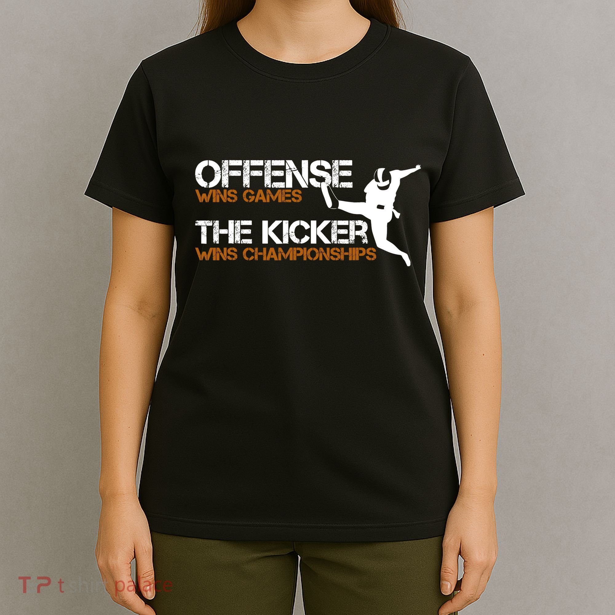 The Kicker Wins Championships Football T-Shirt