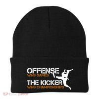 The Kicker Wins Championships Football Beanie thumb 0