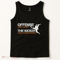 The Kicker Wins Championships Football Tank Top thumb 2