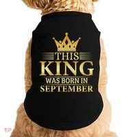This King Was Born In September Birthday Celebration Gift Doggie Tank thumb 0