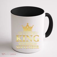 This King Was Born In September Birthday Celebration Gift Coffee Mug thumb 1