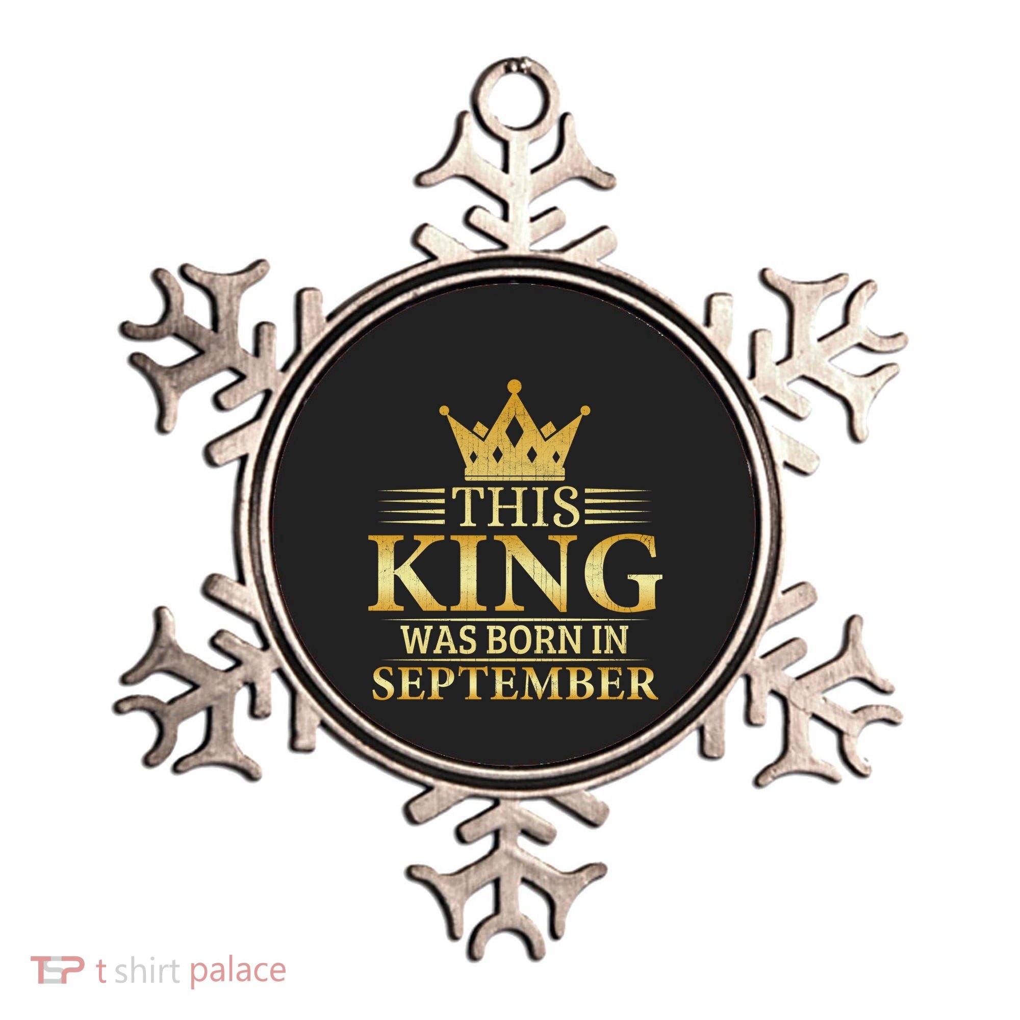 This King Was Born In September Birthday Celebration Gift Ornament
