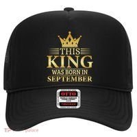 This King Was Born In September Birthday Celebration Gift Hat thumb 0