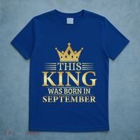 This King Was Born In September Birthday Celebration Gift T-Shirt thumb 5