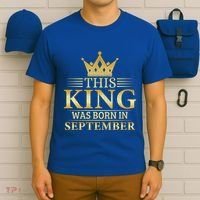 This King Was Born In September Birthday Celebration Gift T-Shirt thumb 6