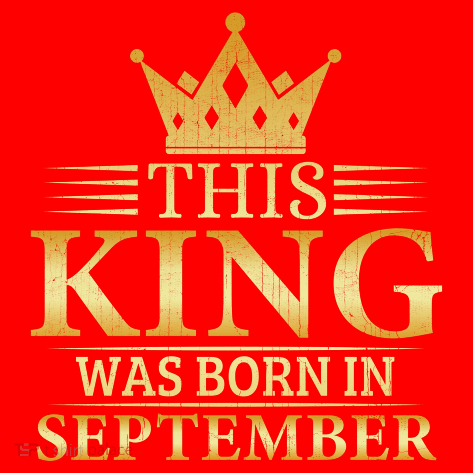 This King Was Born In September Birthday Celebration Gift Santa Hat