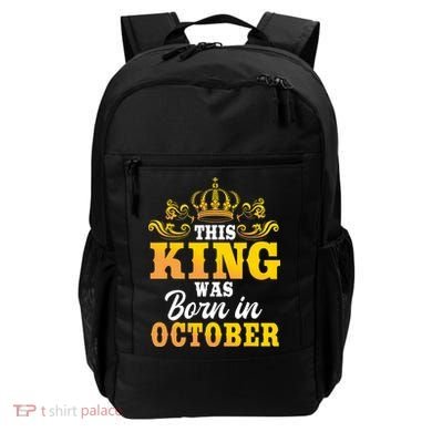 This King Was Born In October Birthday Party Celebration Backpack