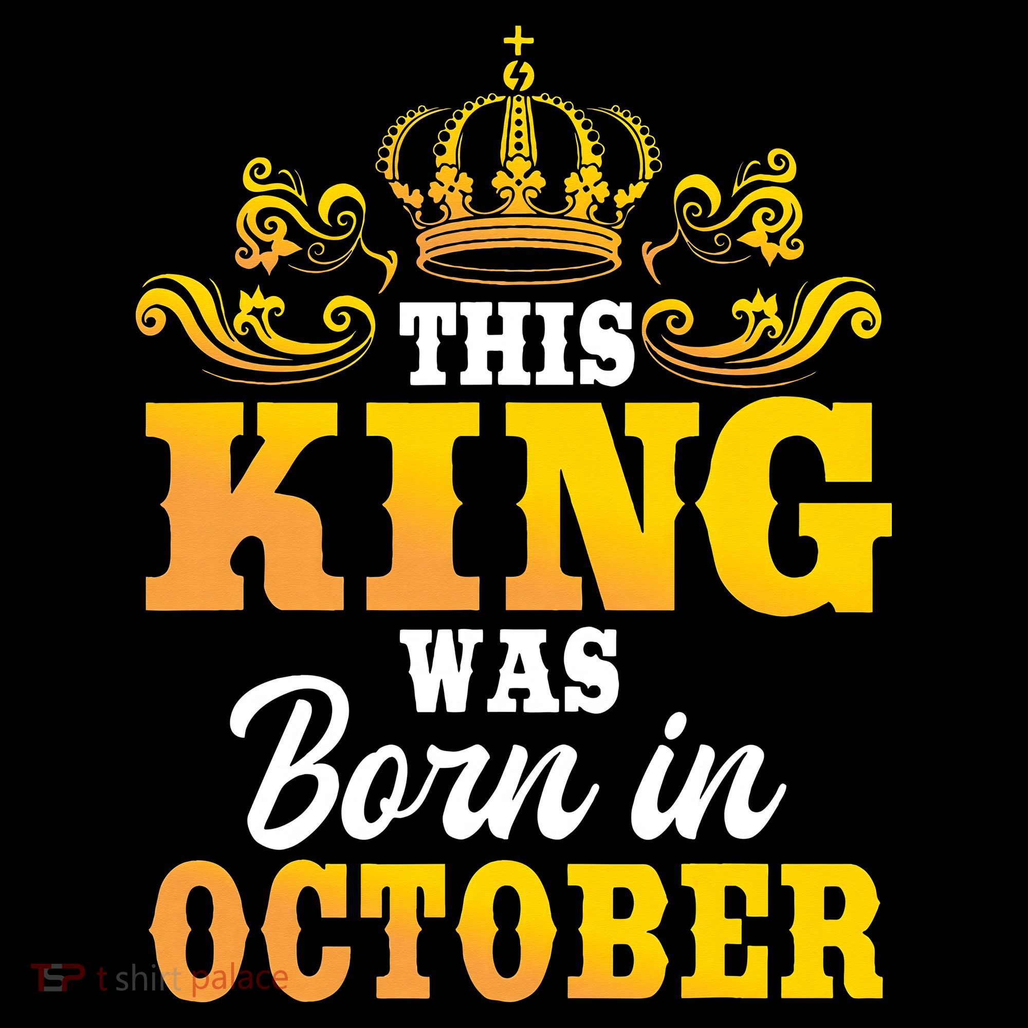 This King Was Born In October Birthday Party Celebration Mousepad