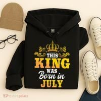 This King Was Born In July Birthday Party Celebration Hoodie thumb 4