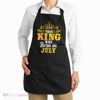 This King Was Born In July Birthday Party Celebration Apron thumb 2