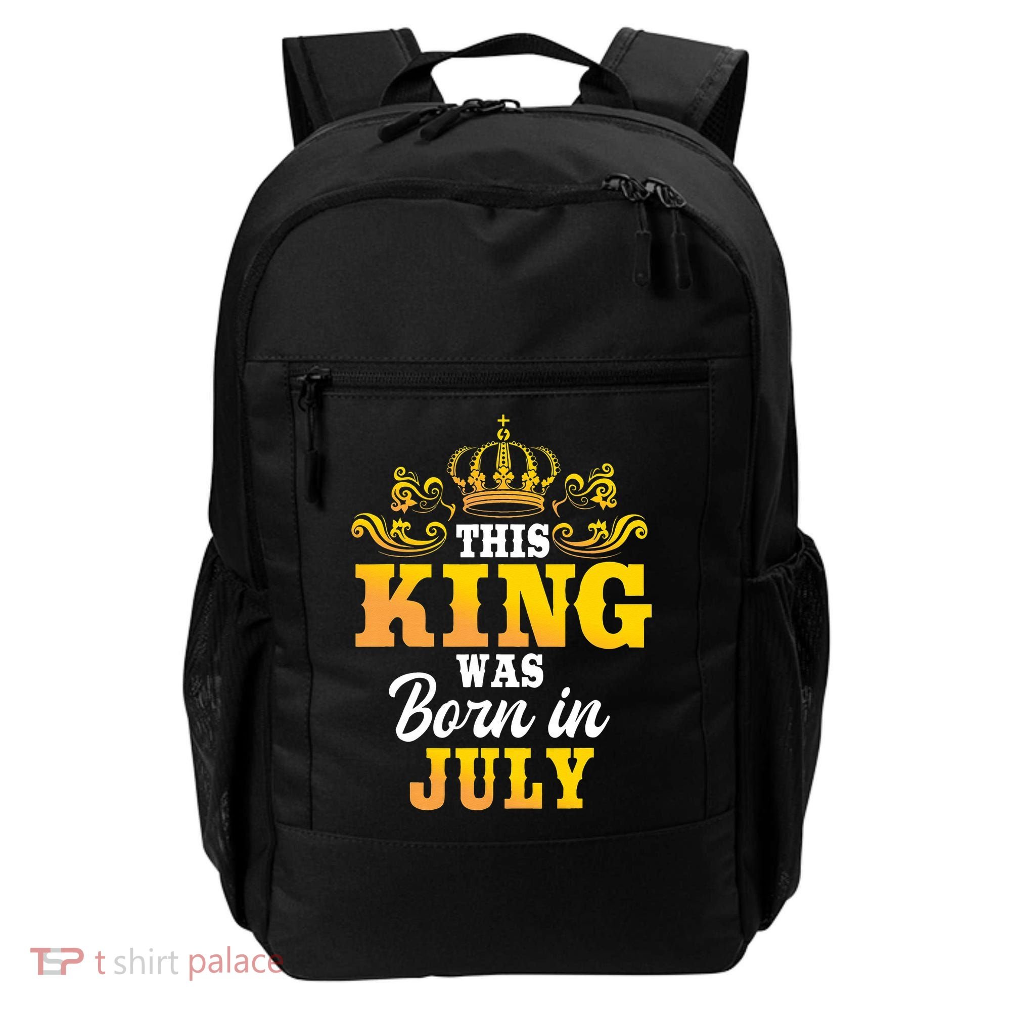 This King Was Born In July Birthday Party Celebration Backpack