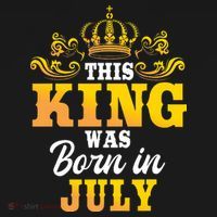 This King Was Born In July Birthday Party Celebration Women's Hoodie thumb 2