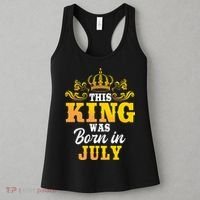This King Was Born In July Birthday Party Celebration Women's Tank Top thumb 3