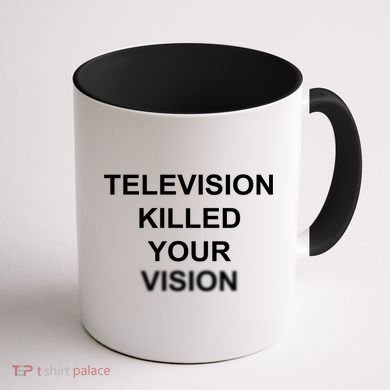 Television Killed Your Vision Coffee Mug back
